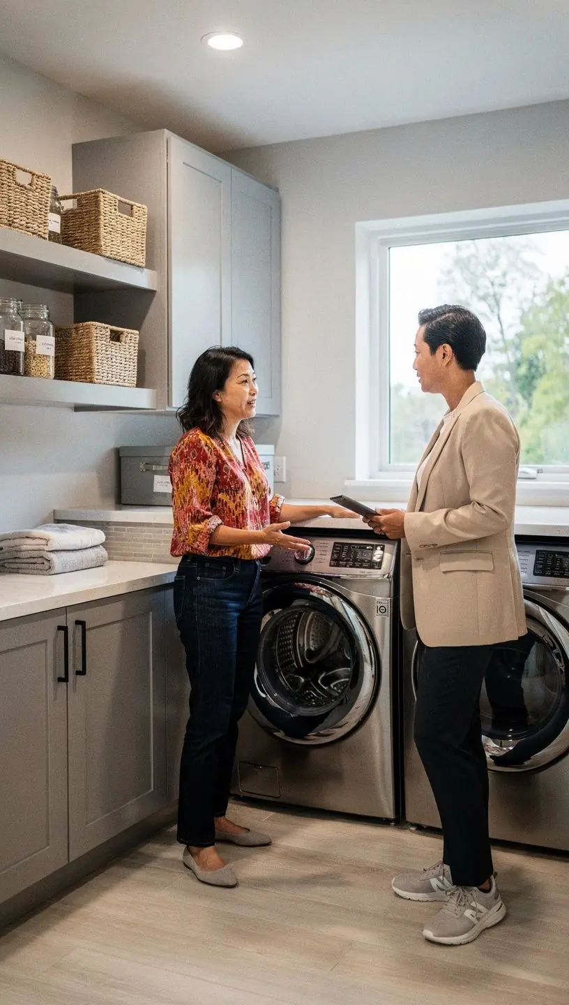 Кухня с современной техникой и удобной планировкой