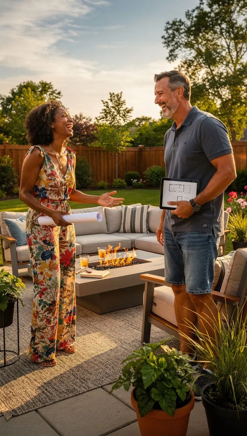 Спальня с минималистичным дизайном и мягким освещением